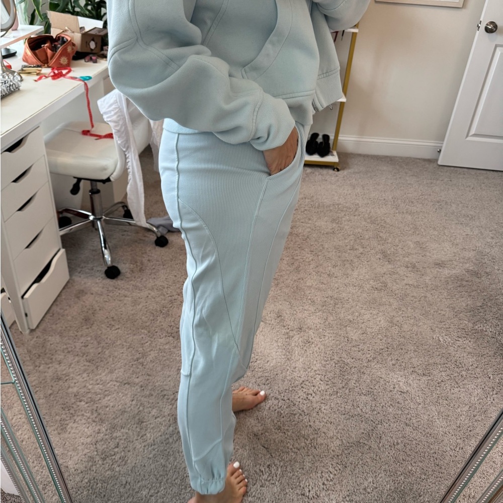Lululemon Athletica Light Blue Joggers - Picture 3 of 9